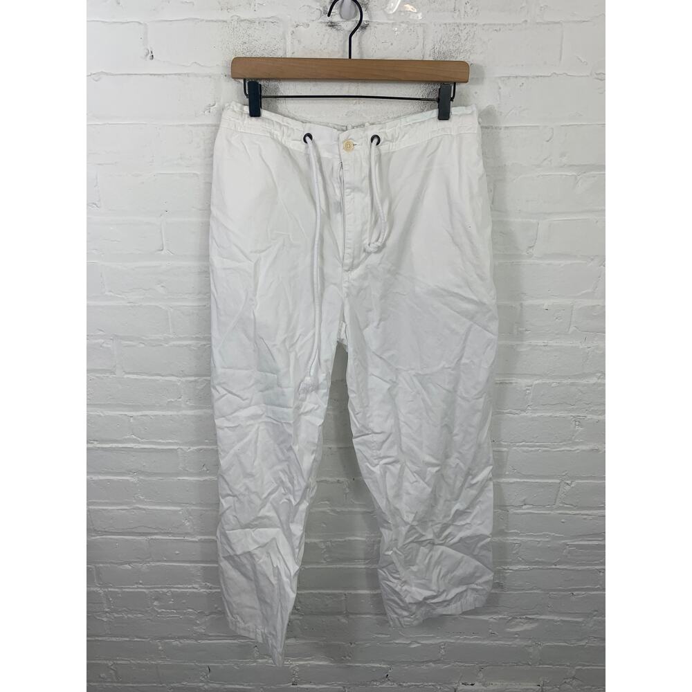 Polo Ralph Lauren Men's Straight Leg Chino Pant Drawstring Waist White Size L